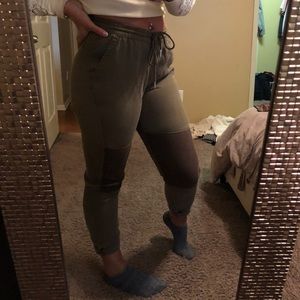 Cute H&M joggers with suede knees